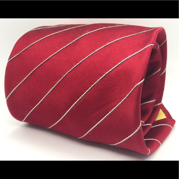 Donald Trump Other - DONALD J. TRUMP Red w/ White Striped President Tie